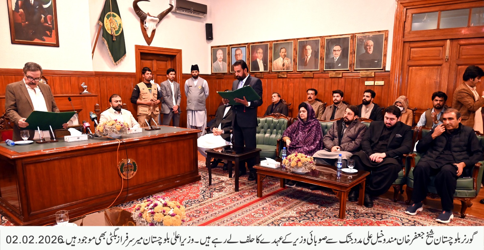 رکن بلوچستان اسمبلی میر علی مدد جتک نے صوبائی وزیر کی حیثیت سے حلف اٹھا لیا