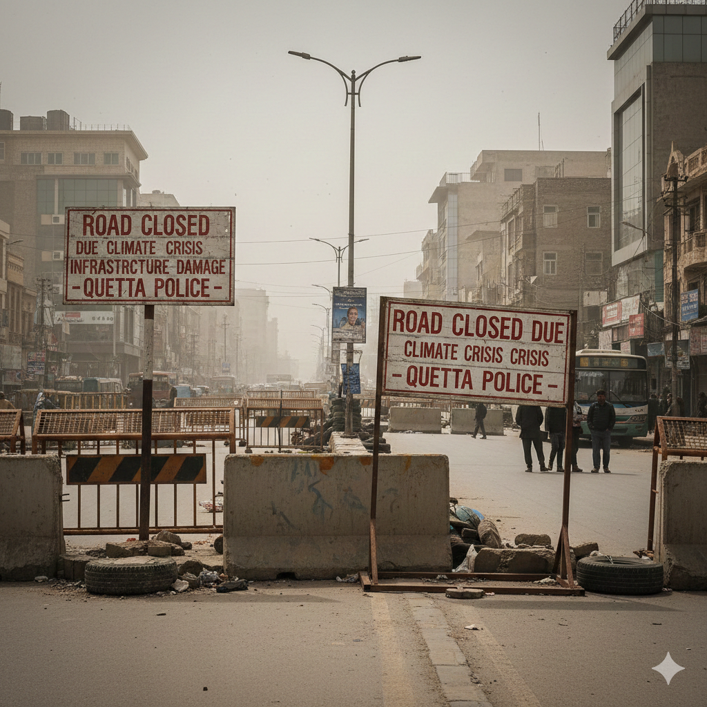 کوئٹہ میں سڑکوں کی بندش: شہری زندگی کا مفلوج نظام