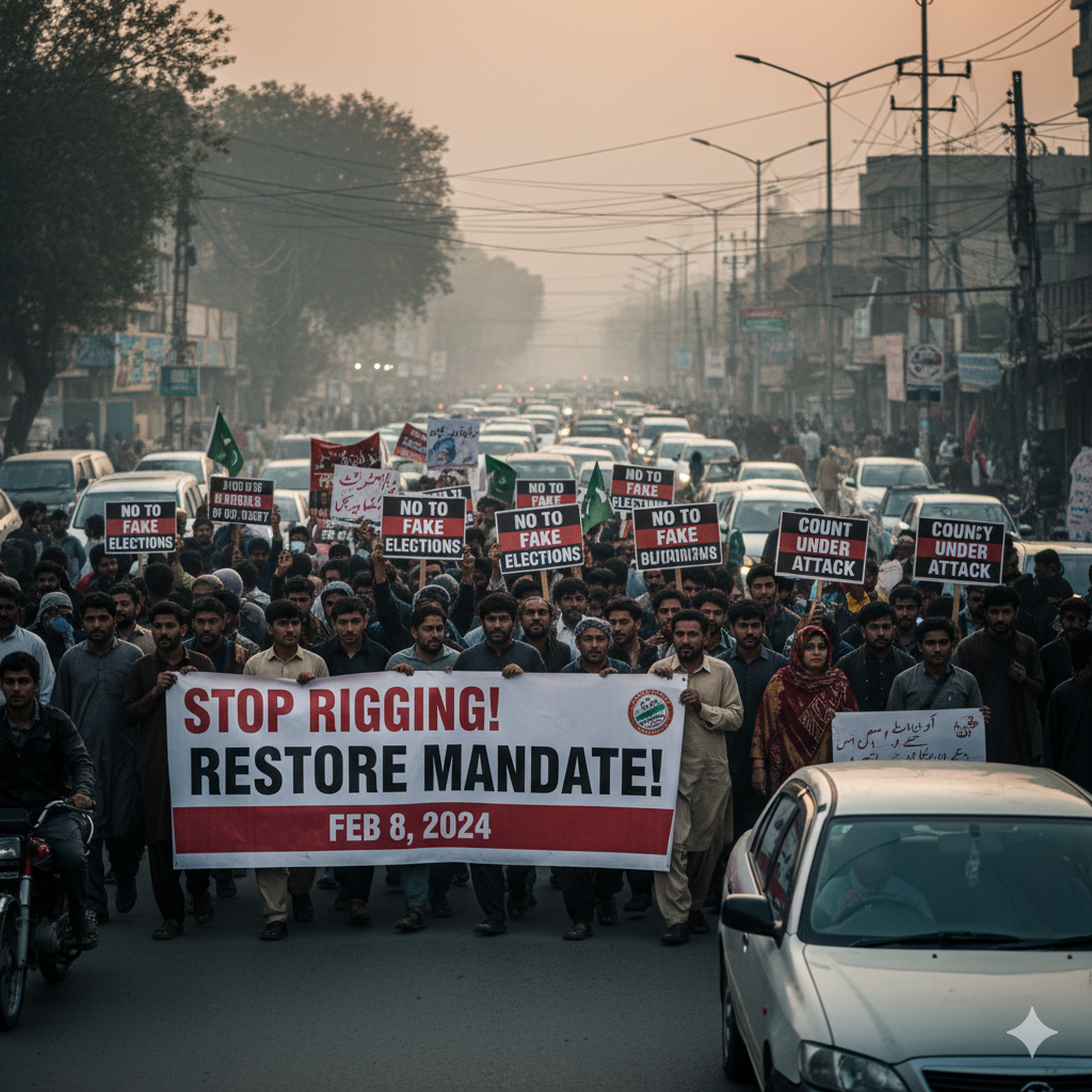 8 فروری کے انتخابات، عوامی بےچینی اور آئین کے تحفظ کی بلند ہوتی آواز