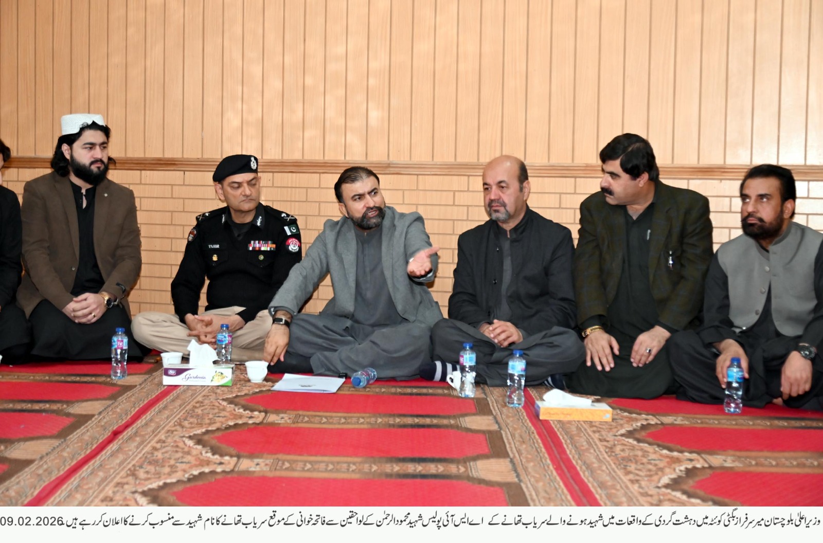 وزیراعلی بلوچستان کا دہشتگردی کے واقعات میں شہید ہونے والے پولیس افسران وجوانوں کے لواحقین سے ملاقات، تعزیت وہمدردی کااظہار